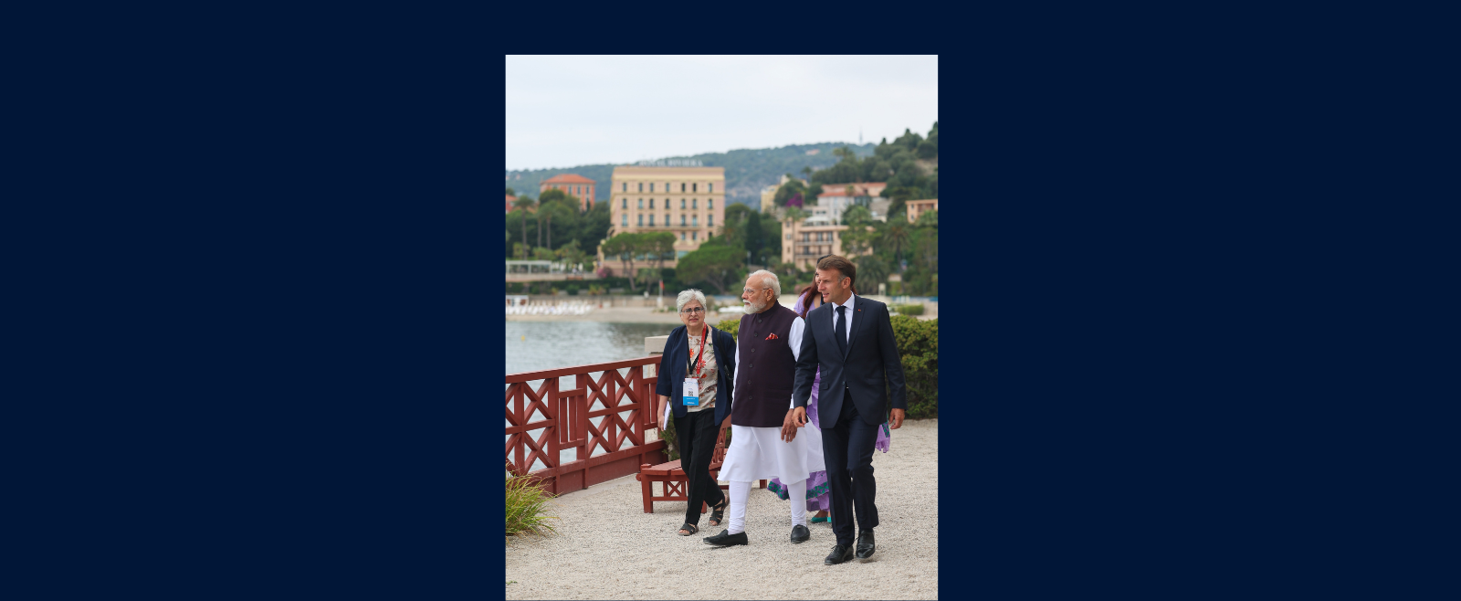 PM Narendra Modi and President Emmanuel Macron met in Beaulieu-sur-Mer on June 14, 2026.