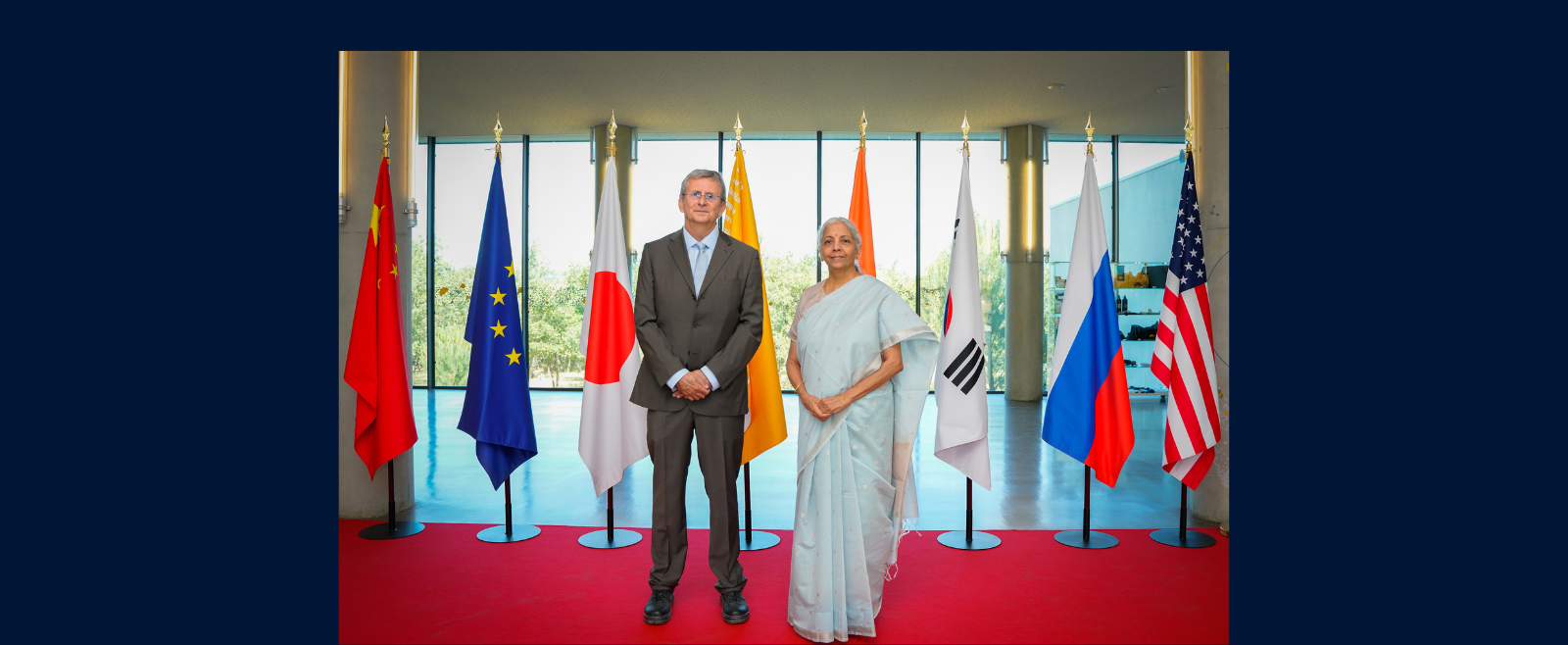 Union Minister for Finance & Corporate Affairs Smt. Nirmala Sitharaman visited the International Thermonuclear Experimental Reactor (ITER) in Cadarche on July 04, 2026.