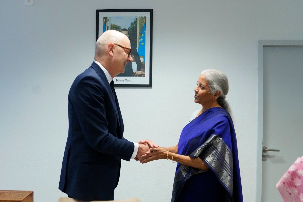 Union Minister for Finance & Corporate Affairs Smt. Nirmala Sitharaman met H.E. Mr. Roland Lescure, Minister of Economy, Finance, Industrial, Energy, and Digital Sovereignty of France on July 03, 2026.