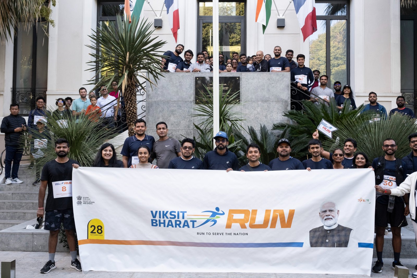 Viksit Bharat Run in Marseille on September 28, 2025